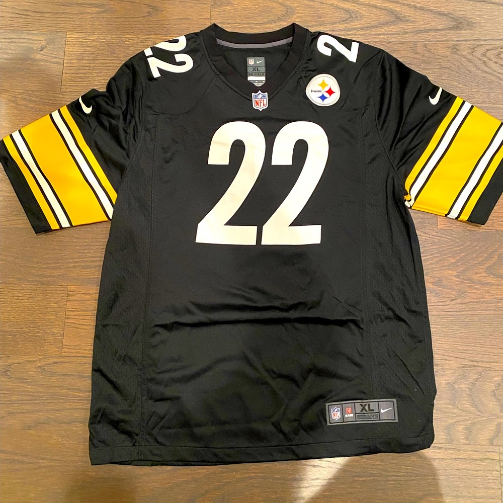 Men's Pittsburgh Steelers Najee Harris Nike Black Game Jersey